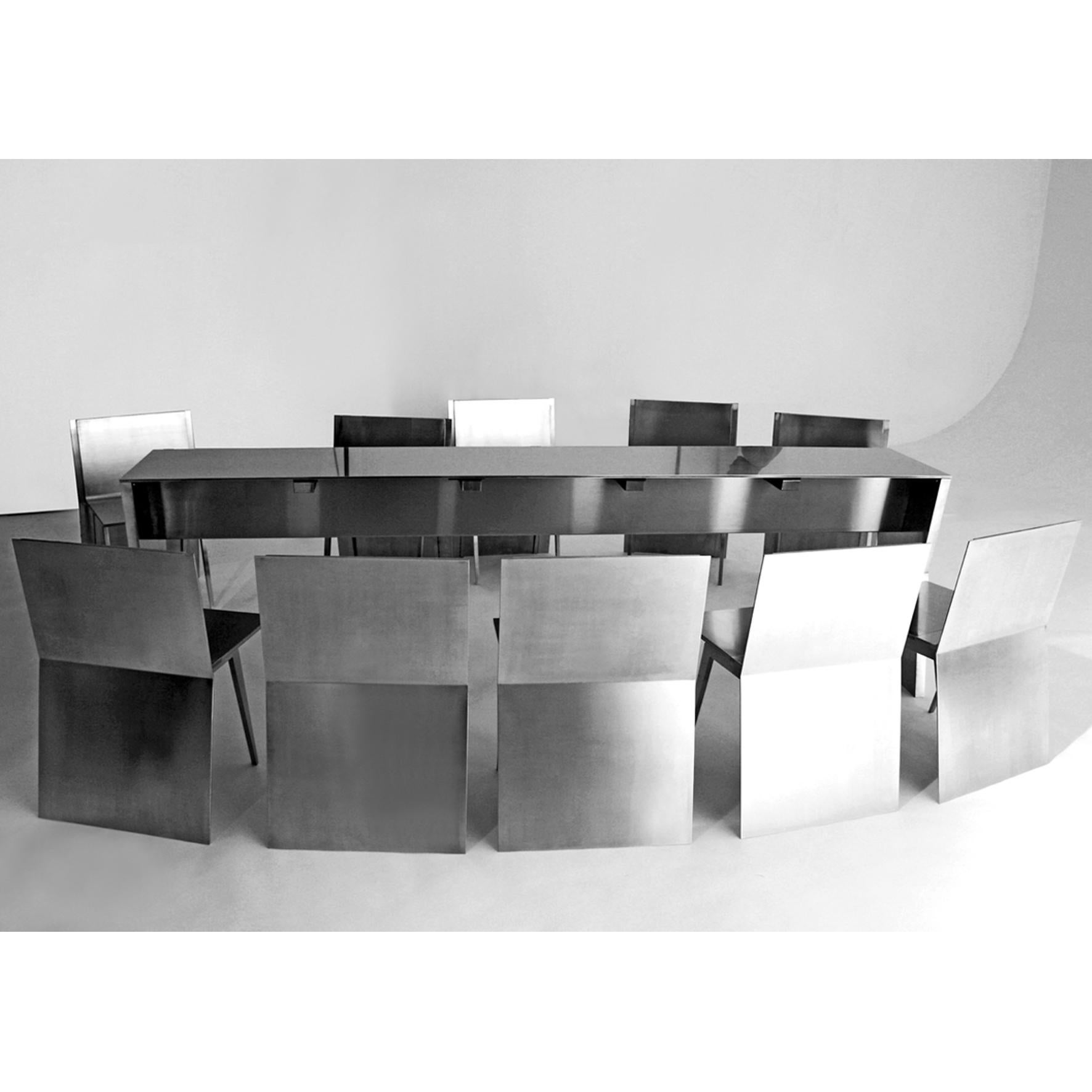 Modern Gioia Meller Marcovicz, The Monolith, Dining Table and Chairs For Sale