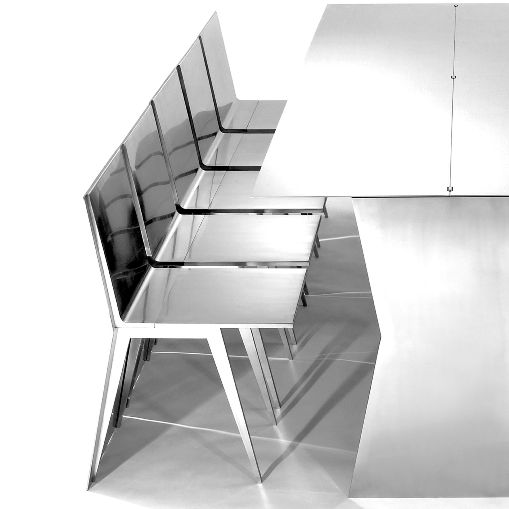 German Gioia Meller Marcovicz, The Monolith, Dining Table and Chairs For Sale