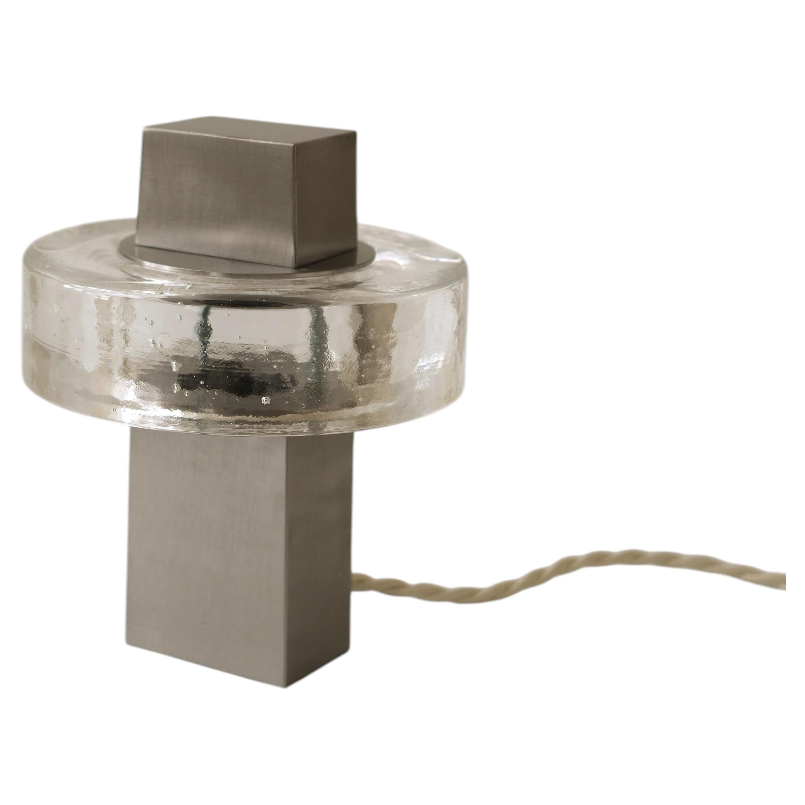 Gioiello III Table Lamp in Stainless Steel and Glass by Studio Marine Breynaert