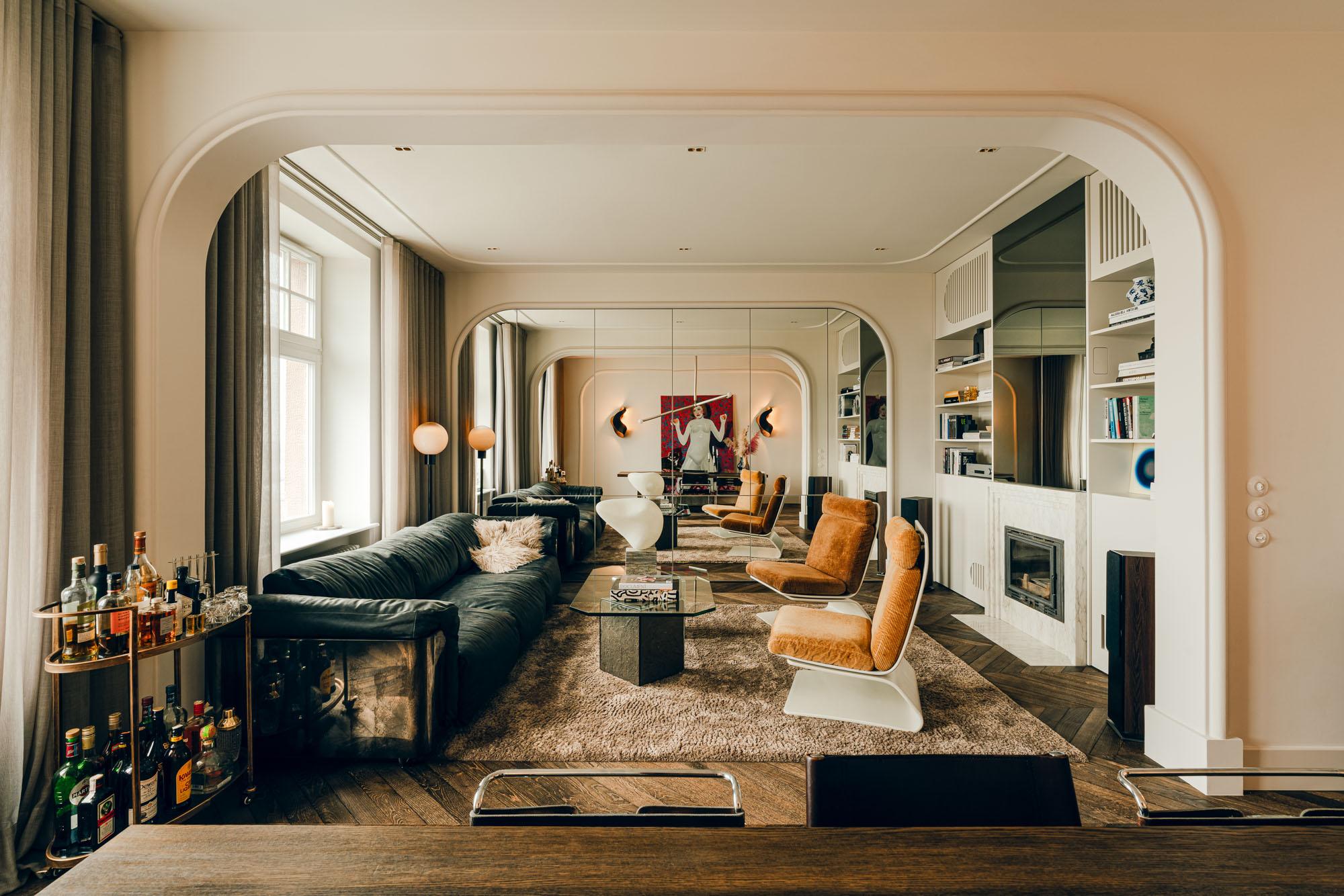 Brutalist GIO PAGANI Saint Germain Sofa