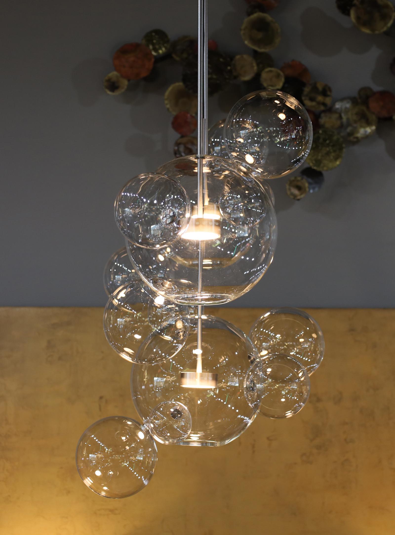 Giopato & Coombes Bolle Linear 14 Lampadario in vendita 3