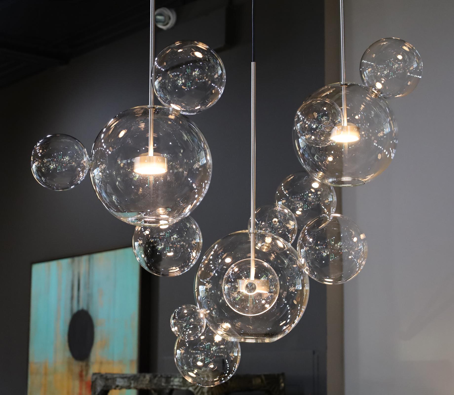 Giopato & Coombes Bolle Linear 14 Lampadario in vendita 6