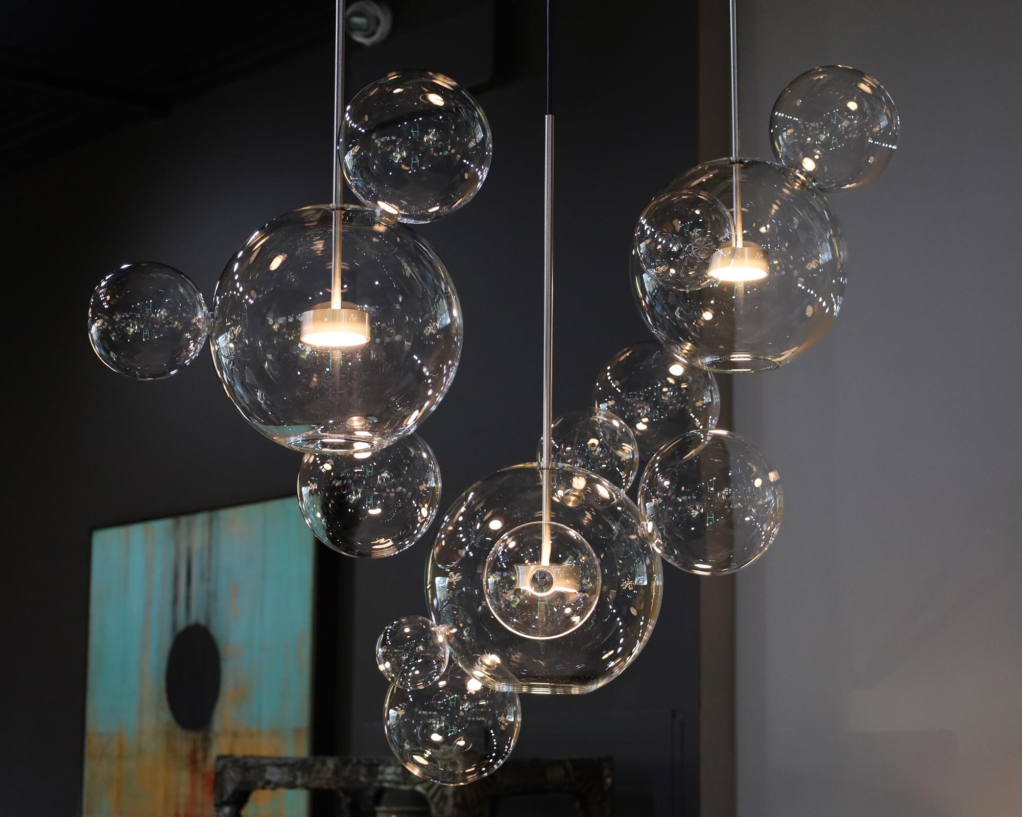 Giopato & Coombes Bolle Linear 14 Lampadario in vendita 7