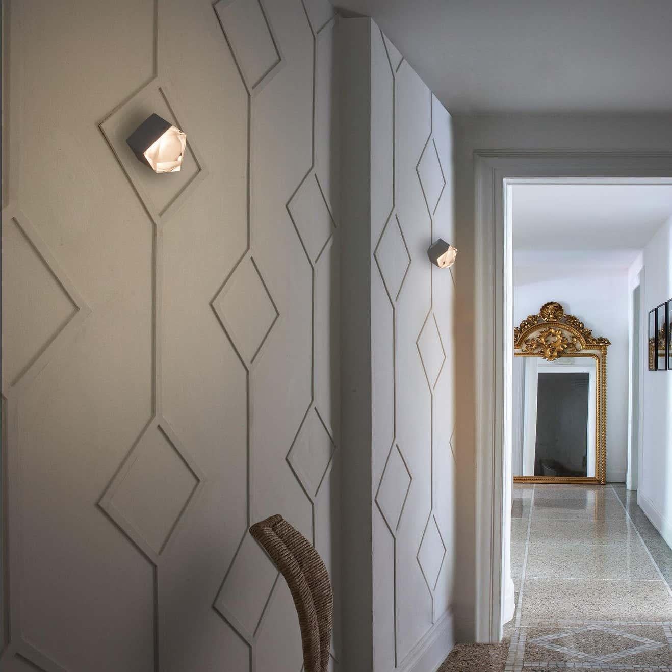 Mid-Century moderno Lampada da parete Giopato & Coombes 'Astro' Bianco di Oluce in vendita