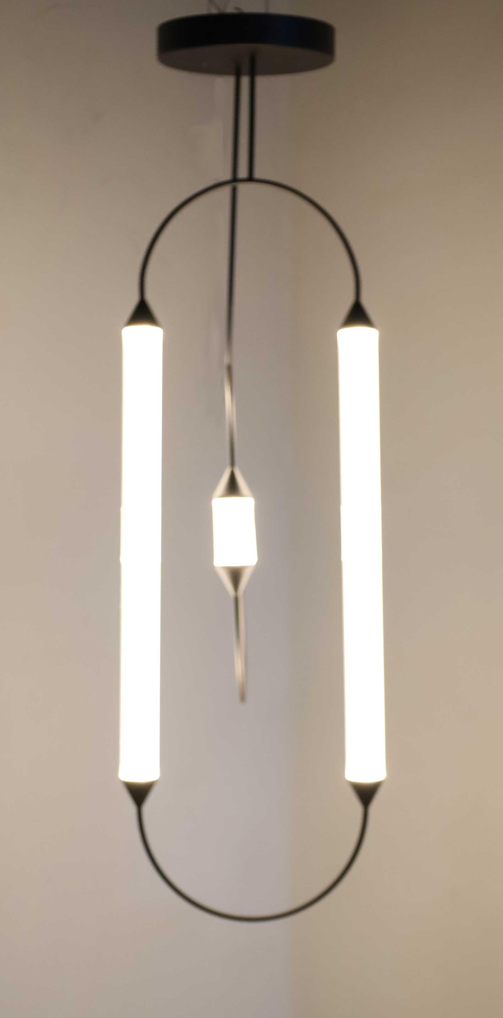 Modern Giopato & Coombs Cirque Chandelier in Brushed Bronze For Sale