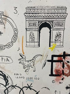 CONTEMPORARY Artwork NYC Cowboy by French Artist Giordan Rubio 2024 NEW