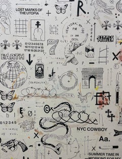 CONTEMPORARY Artwork NYC Cowboy by French Artist Giordan Rubio 2024 NEW