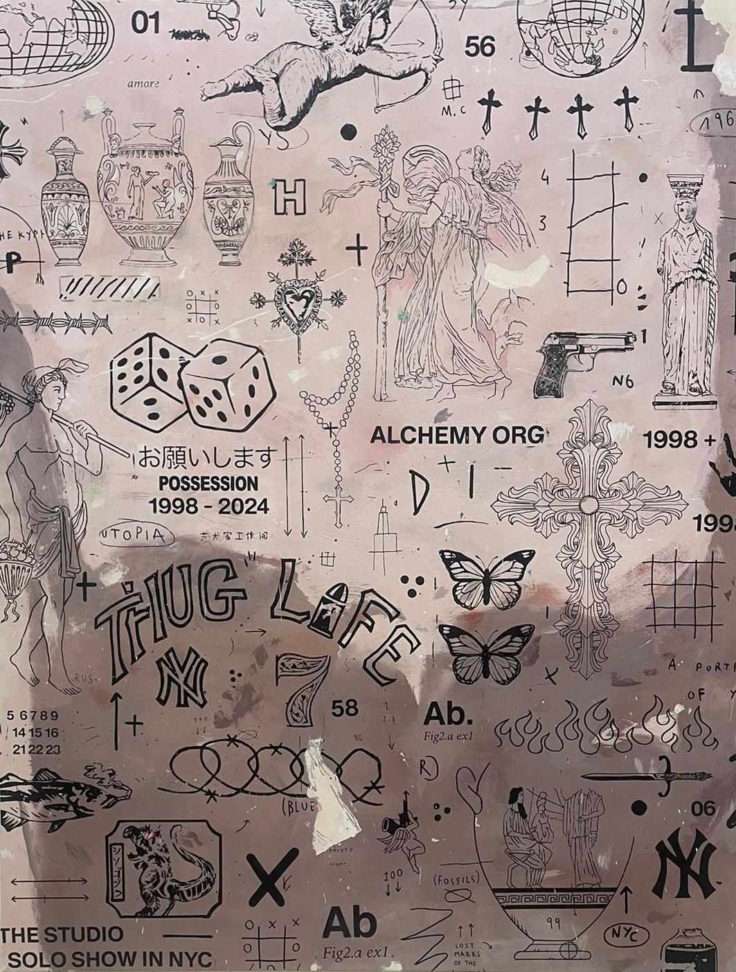 Opera d'arte contemporanea Possession dell'artista francese Giordan Rubio 2024