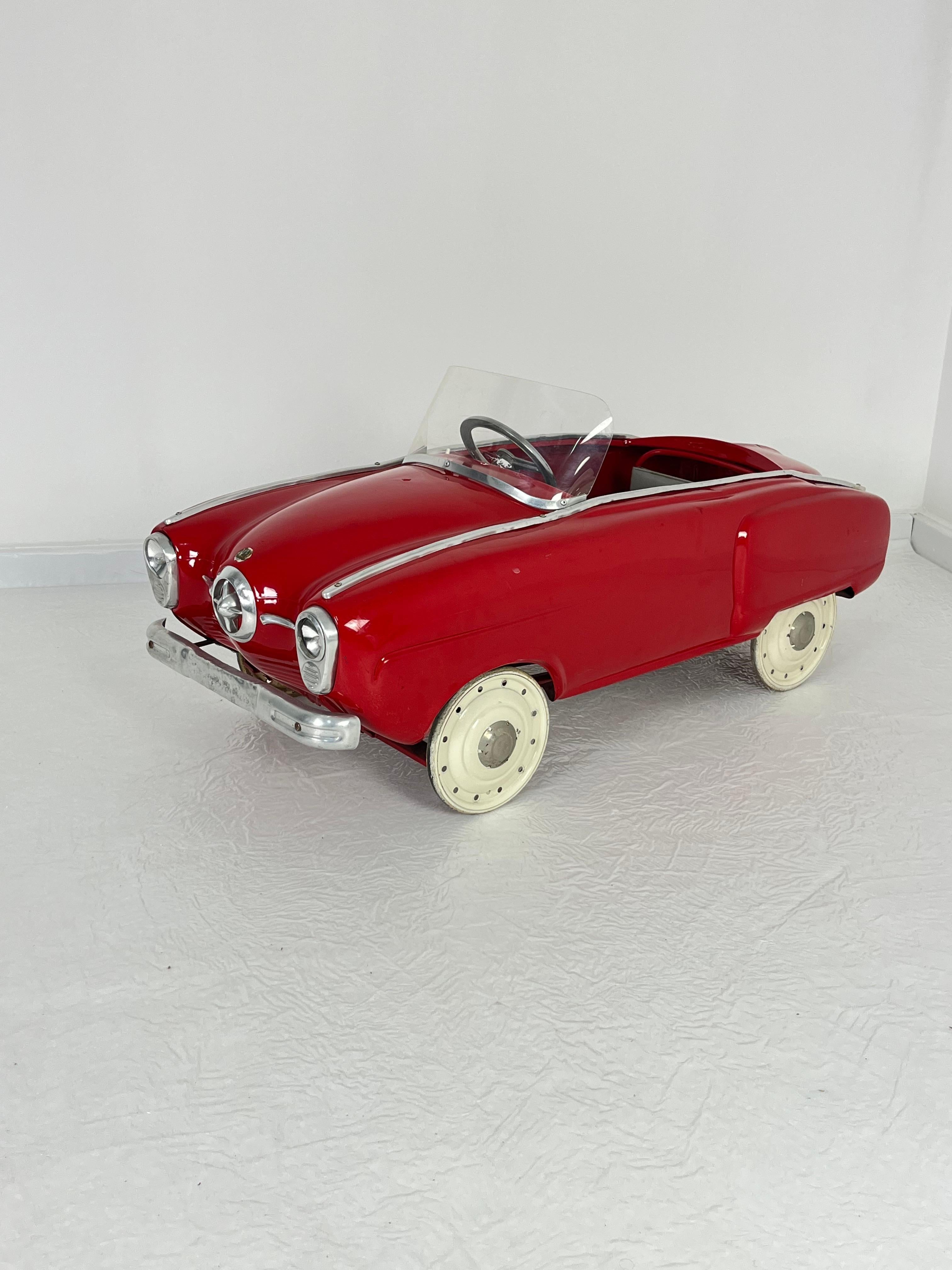 Italiano Automobile a pedali Giordani modello Studebaker, Made in Italy anni '50 in vendita