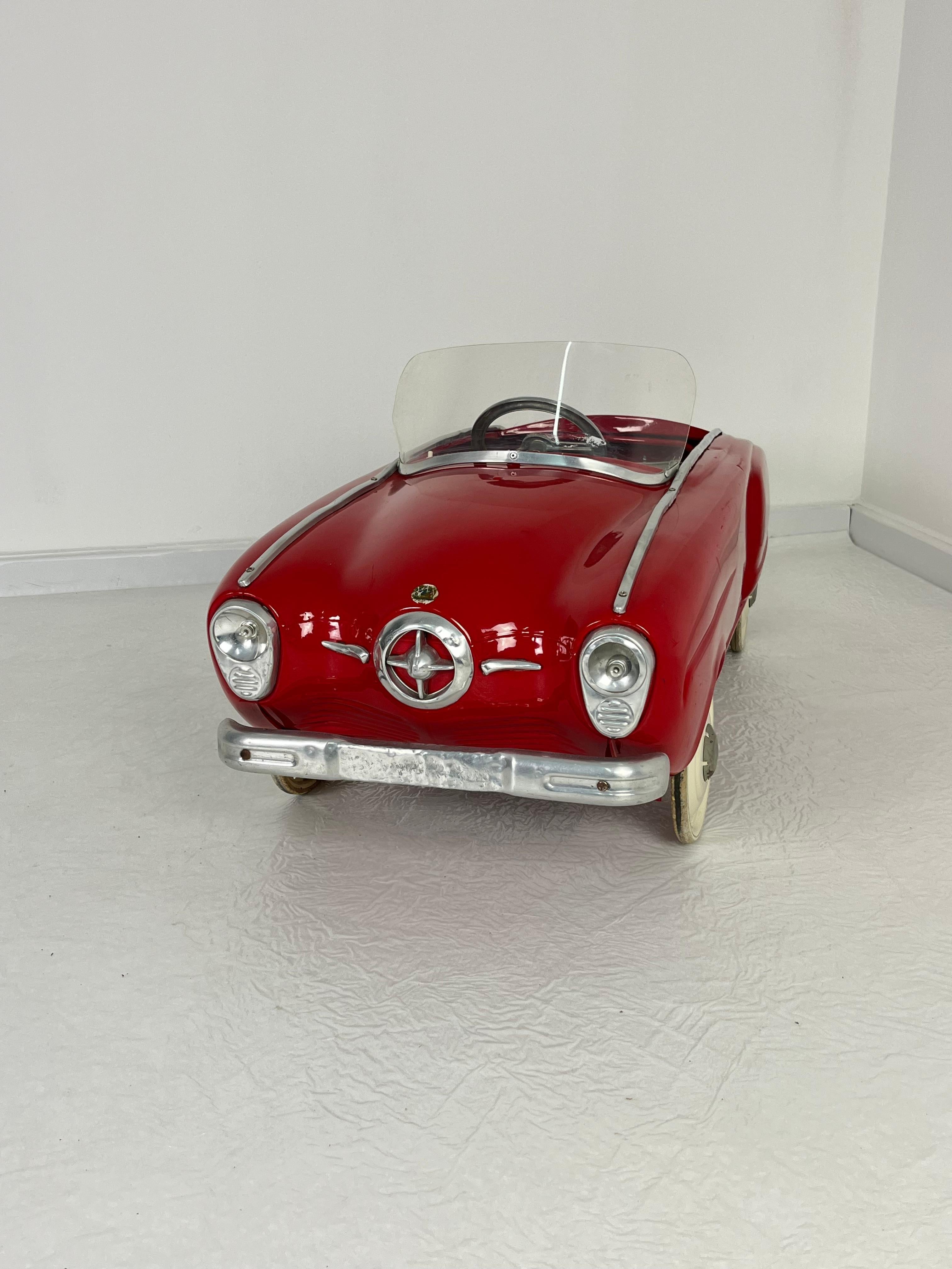 Metallo Automobile a pedali Giordani modello Studebaker, Made in Italy anni '50 in vendita