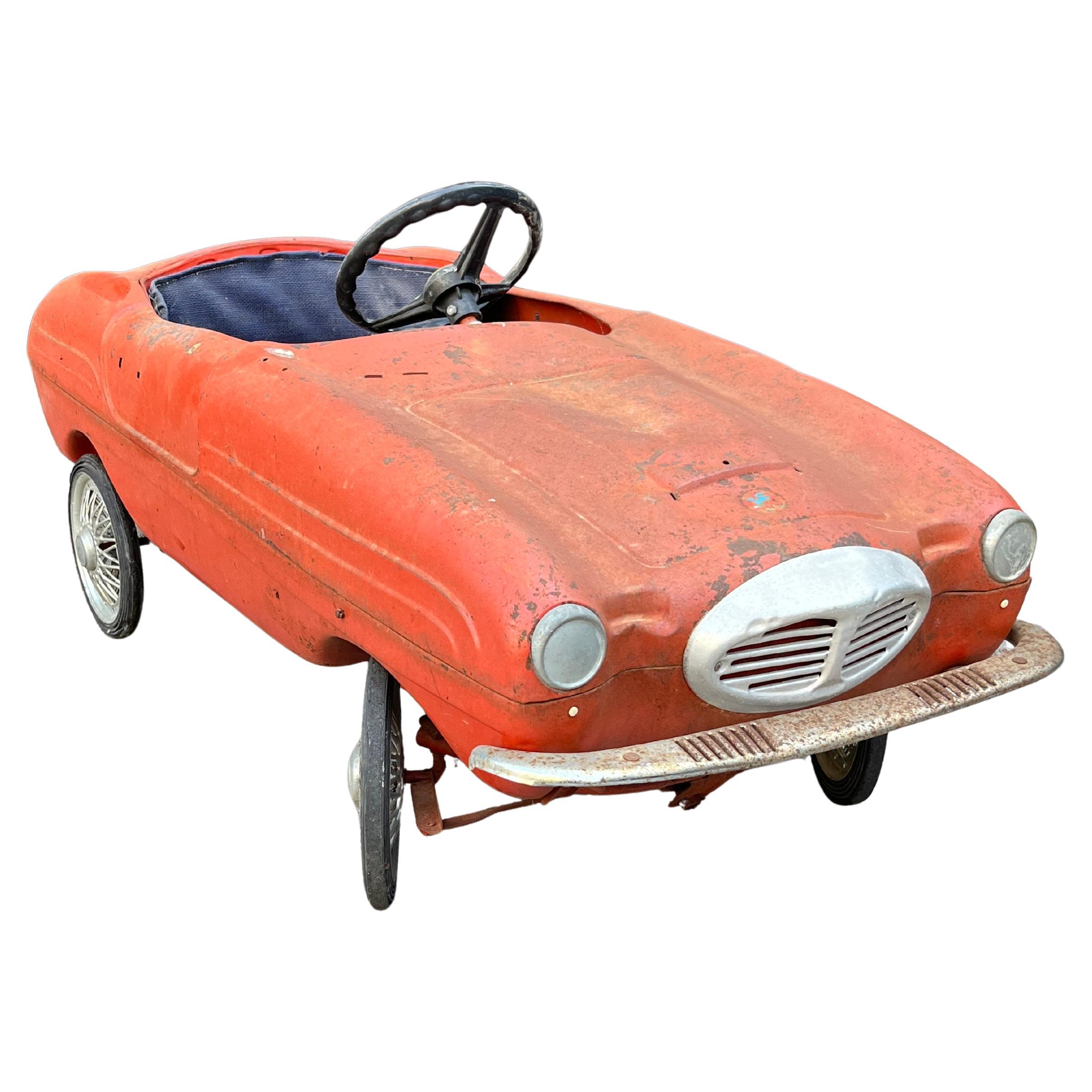 Voiture à pédales Giordani modèle Studebaker, fabriquée en Italie dans les années 1950