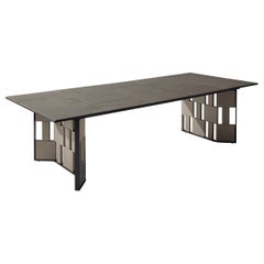 Giorgetti Break Outdoor Stone Dining Table designed by Ludovica+Roberto Palomba