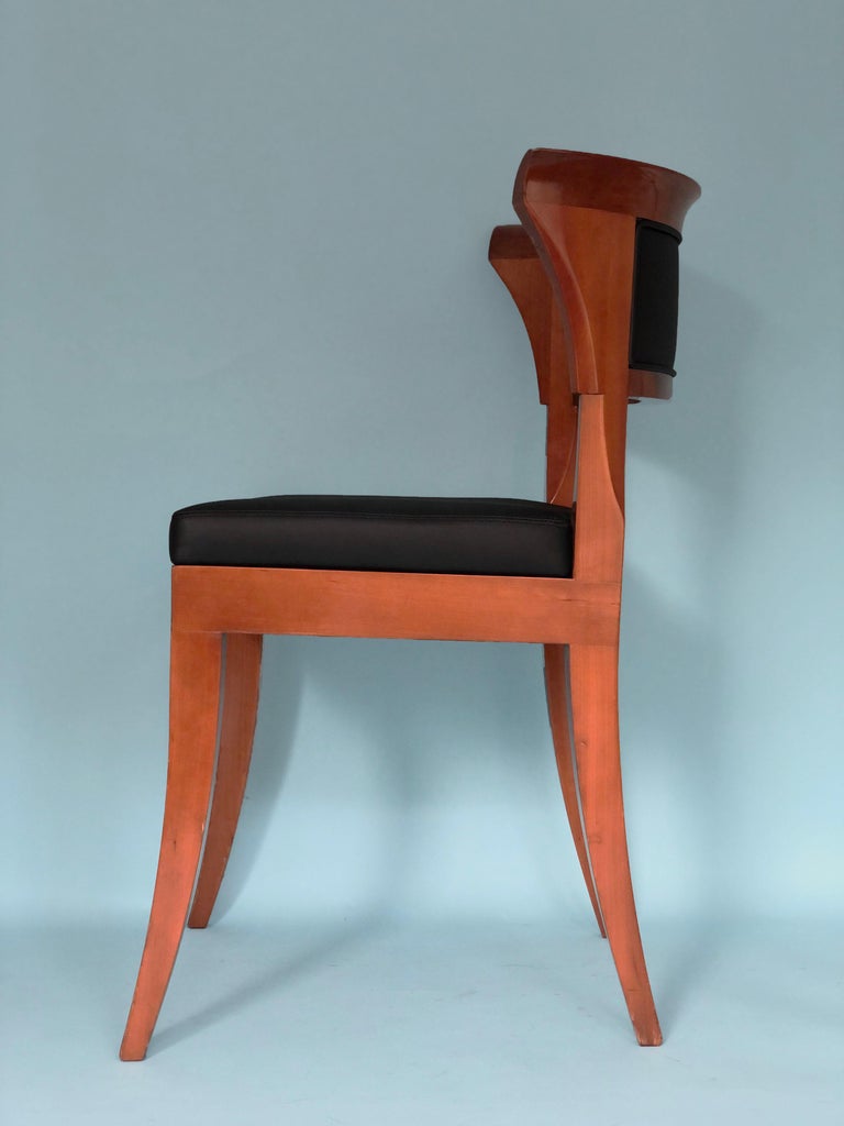 Cherry Wood Dining Chairs Model Sella Media by Leon Krier