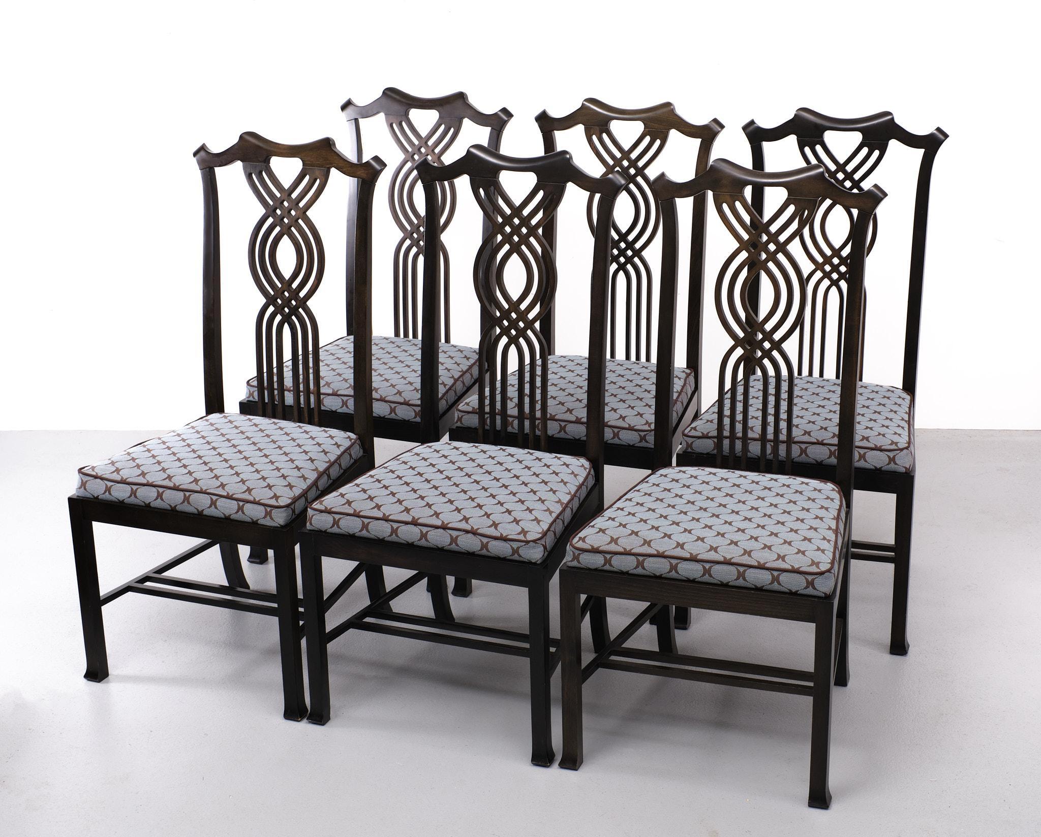 Giorgetti dining chairs  Umberto Asnago   1980s Italy For Sale 4