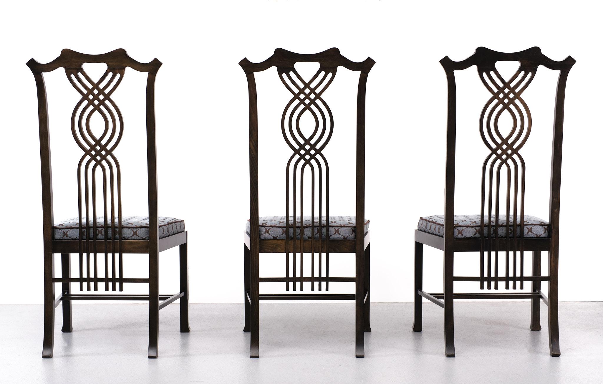 Giorgetti dining chairs  Umberto Asnago   1980s Italy For Sale 2