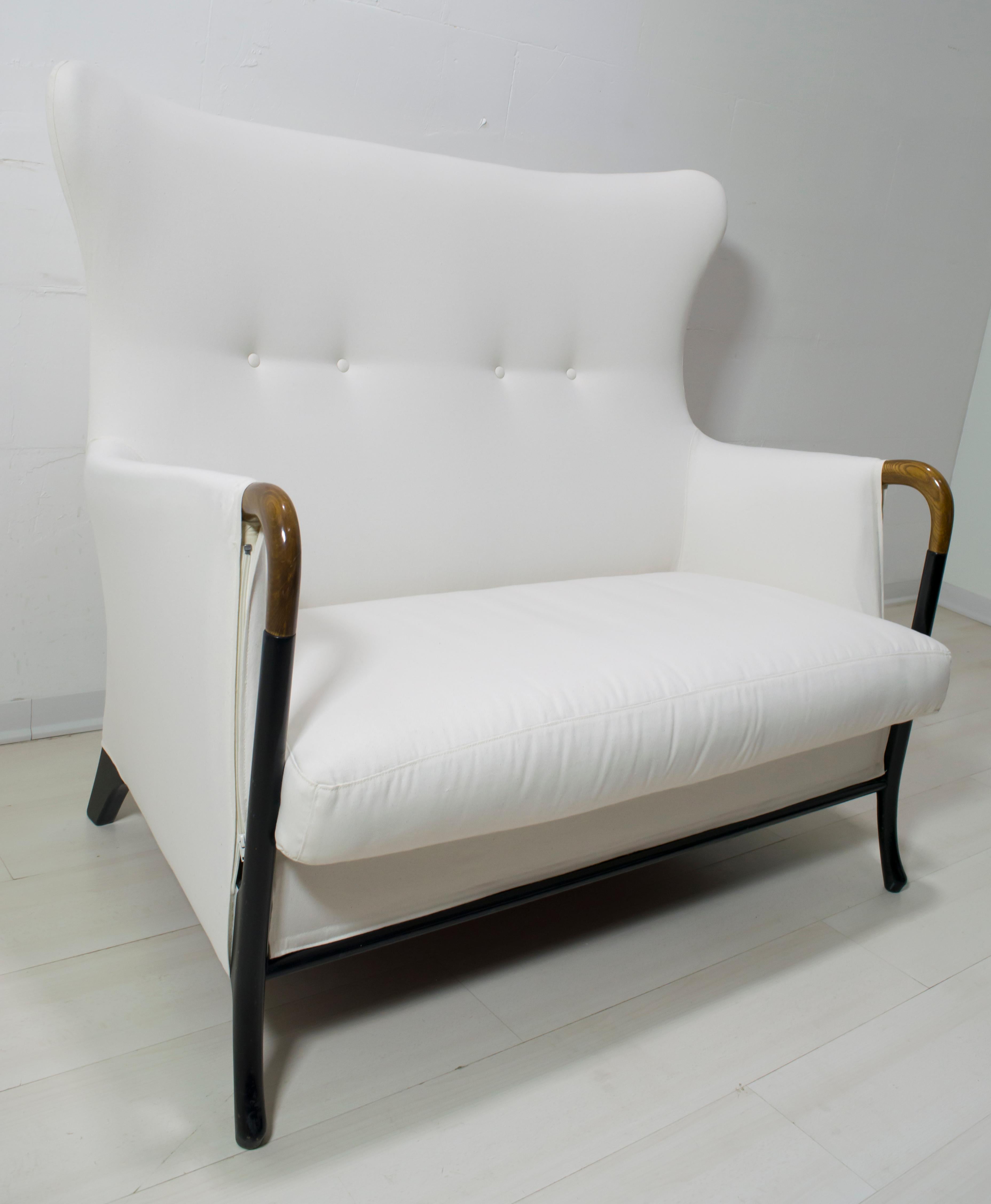 Cotton Giorgetti Italian Sofa 