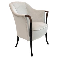 Paire de fauteuils italiens en velours Giorgetti «getti », années 1980