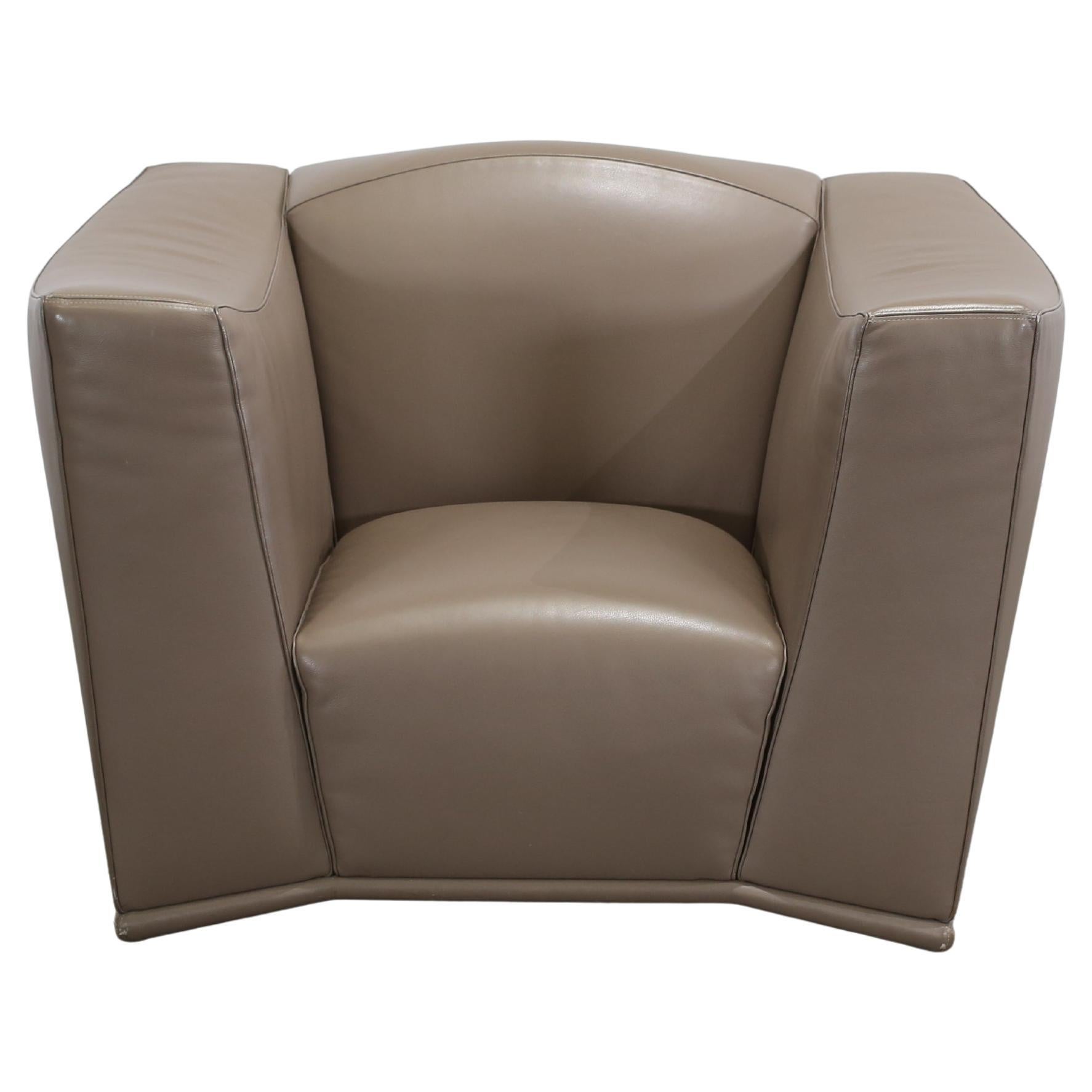 Poltrona in pelle Giorgetti in vendita