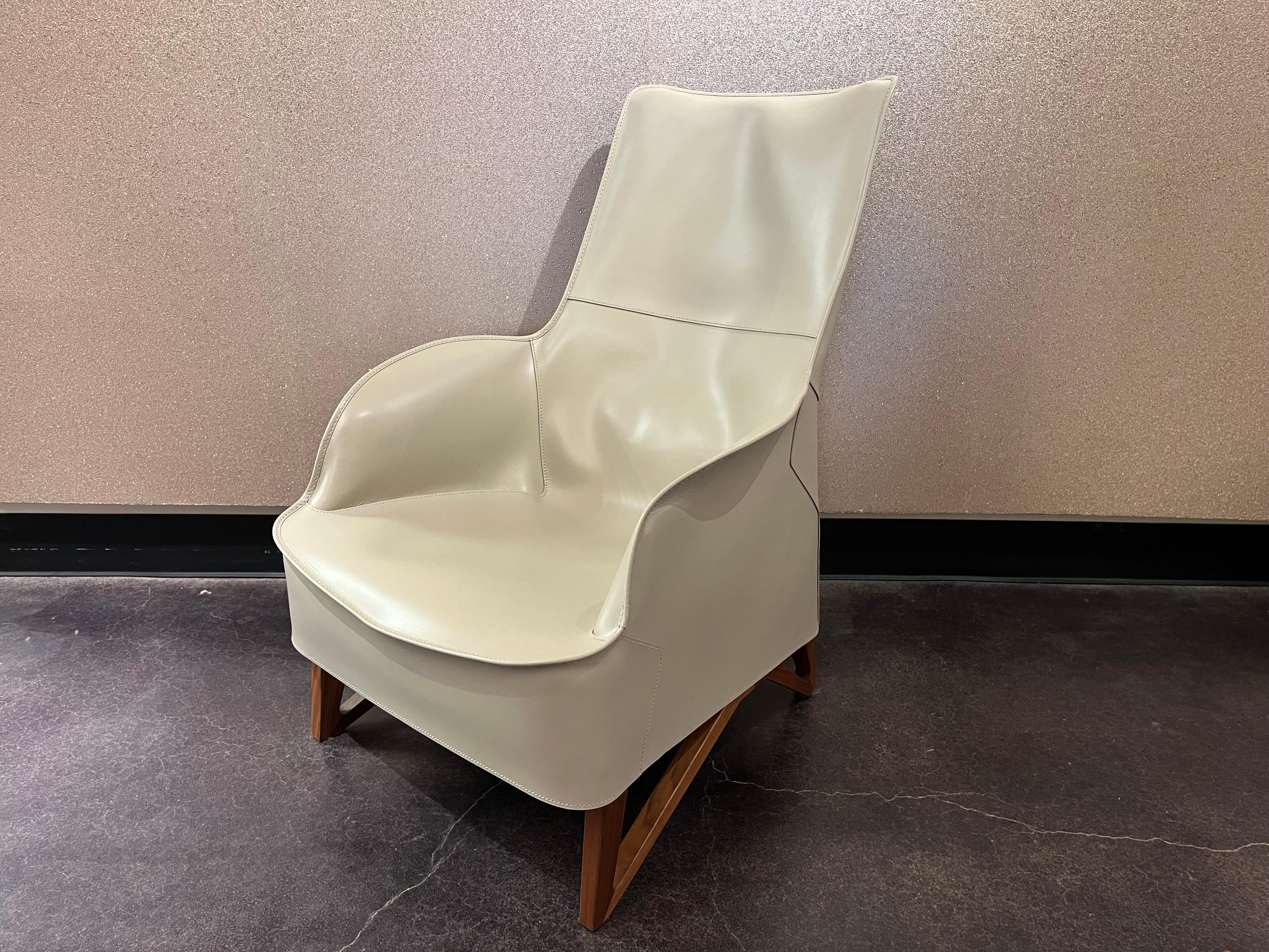 Sillón basculante Giorgetti Cuero en venta