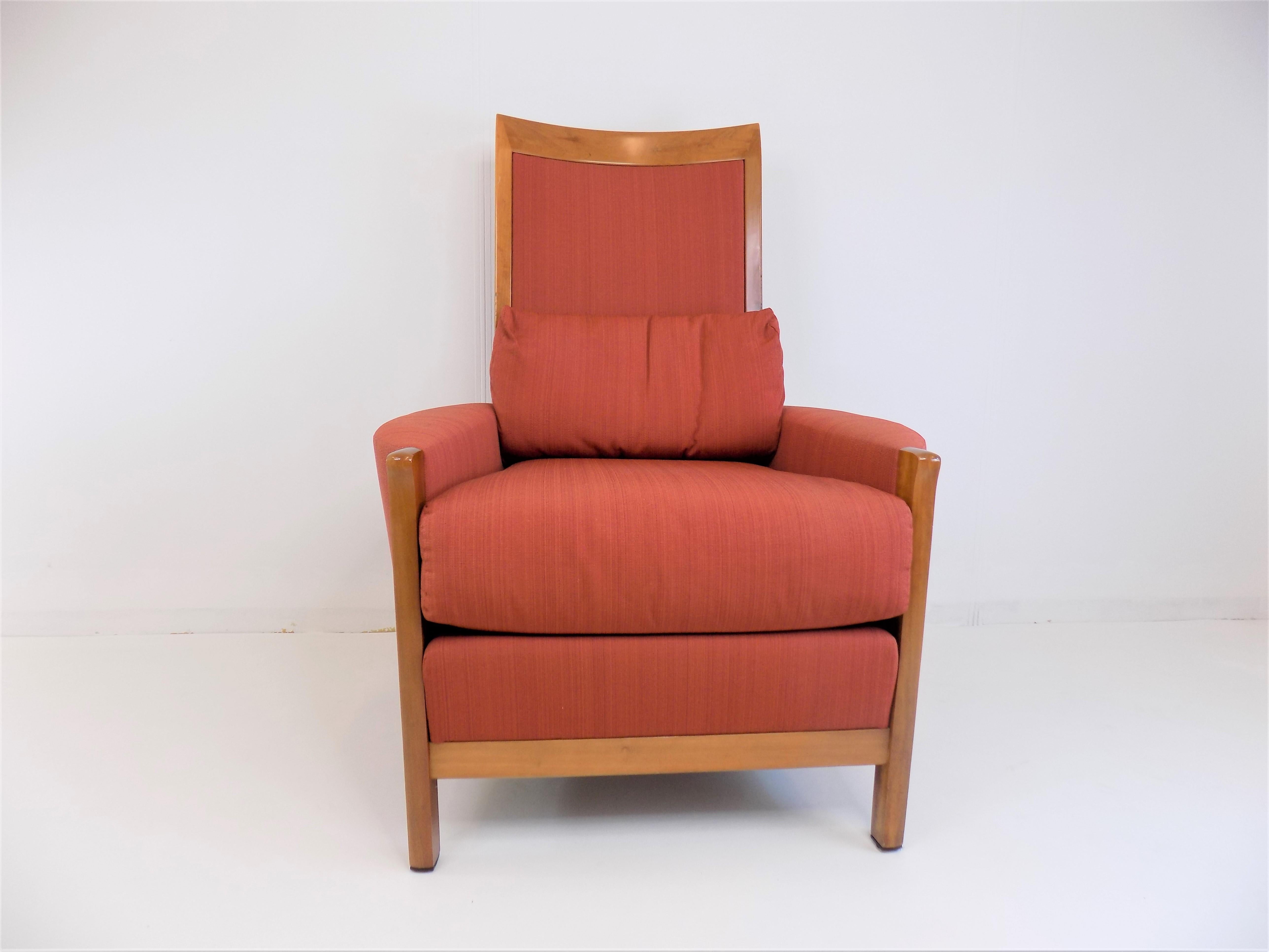 Giorgetti New Gallery Armchair with Ottoman by Umberto Asnago For Sale 9