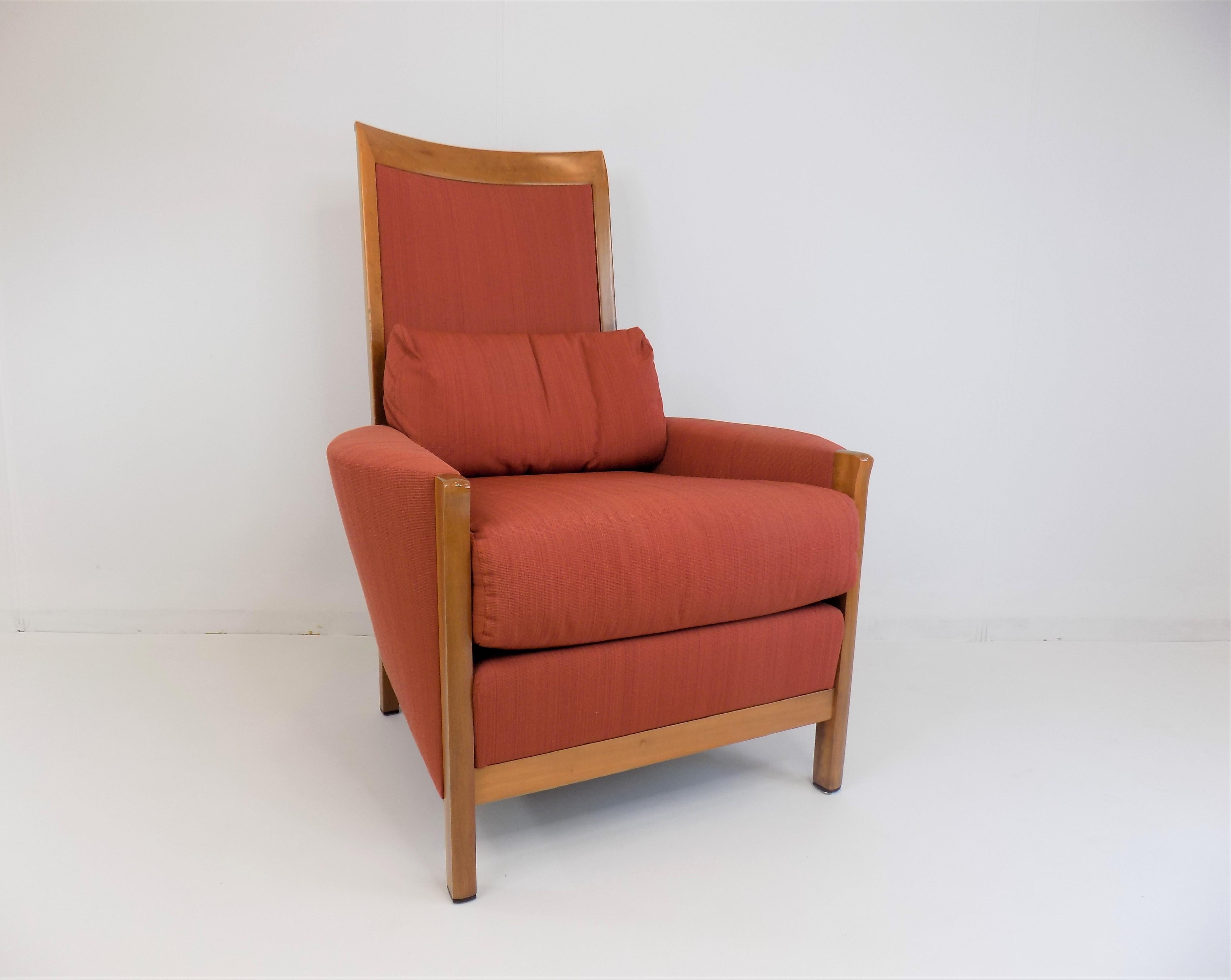 Giorgetti New Gallery Armchair with Ottoman by Umberto Asnago For Sale 2