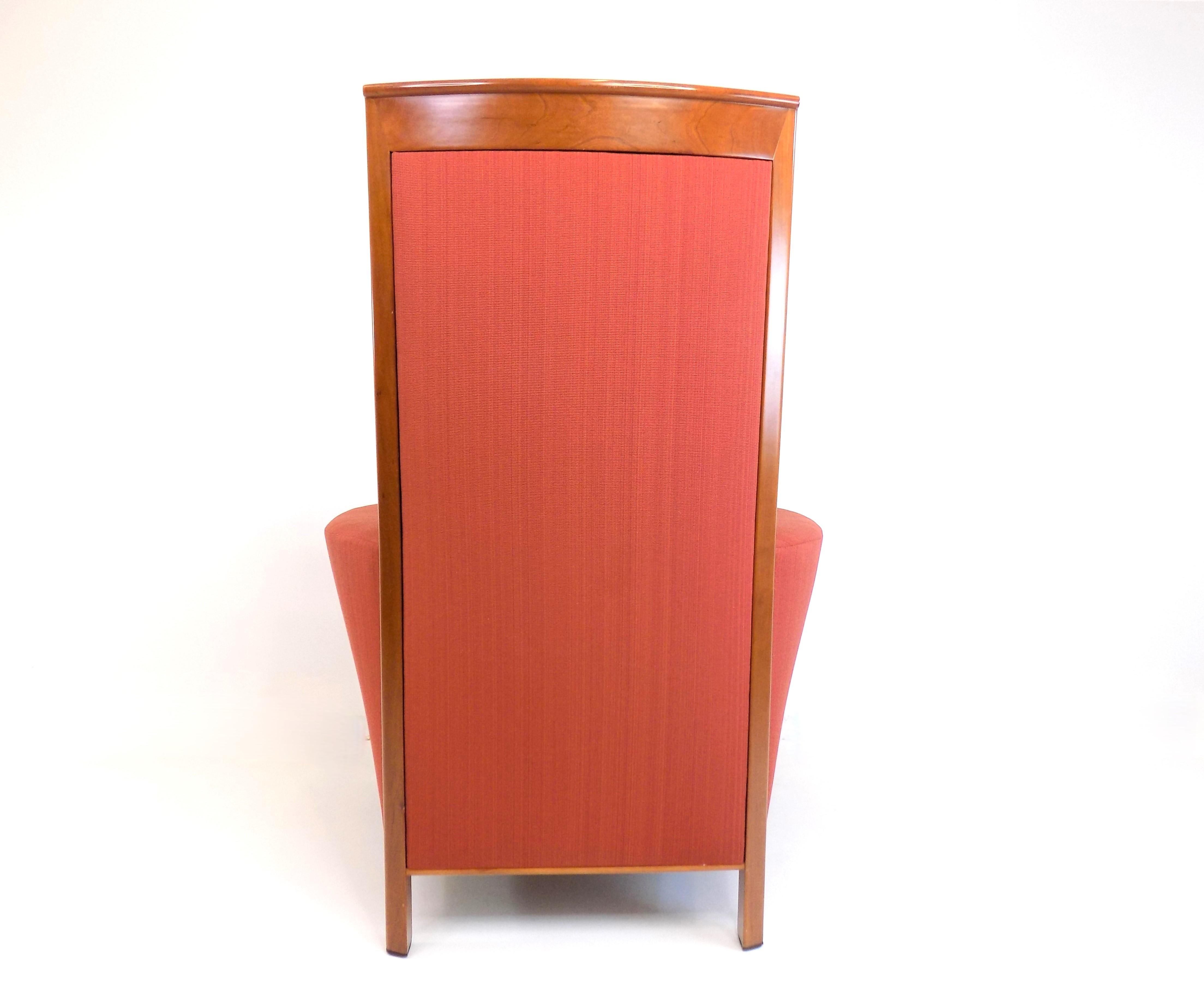 Giorgetti New Gallery Art Deco armchair with ottoman by Umberto Asnago 6