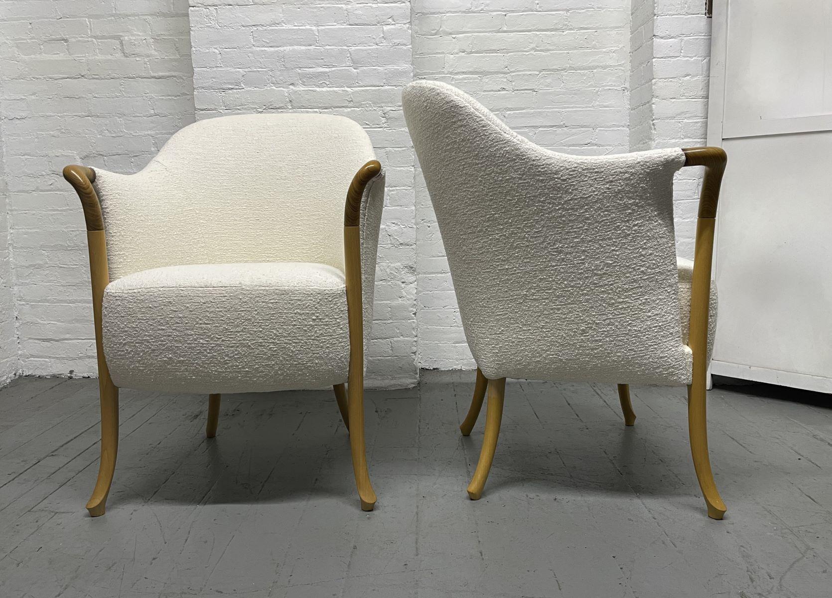 Mid-Century Modern Giorgetti Progetti Armchairs Pair For Sale