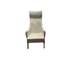 Giorgetti Progetti Highback Leather Armchair Designed by Centro Ricerche