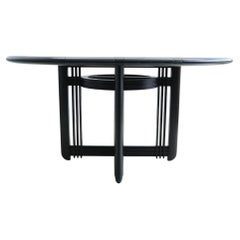 Table à manger ronde Giorgetti, conçue par Umberto Asnago, couleur au choix