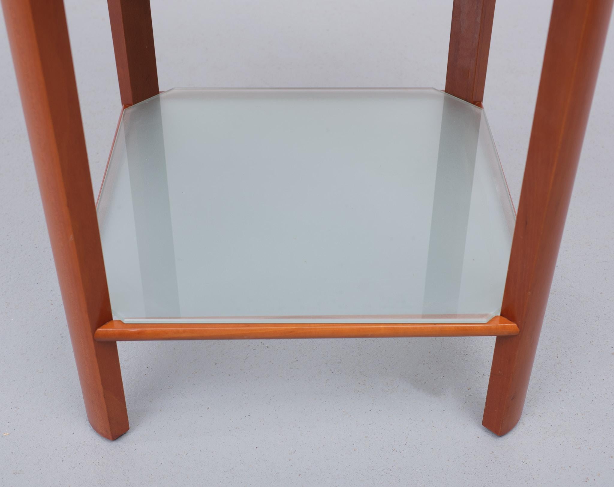 Cherry Giorgetti Side Table, 1980s, Italy  For Sale