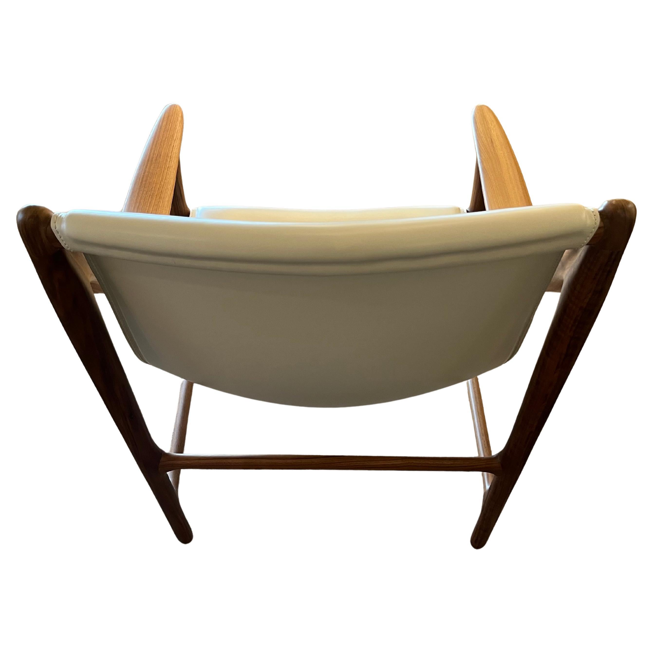 Giorgetti Swing Lounge Chair Cuero en venta