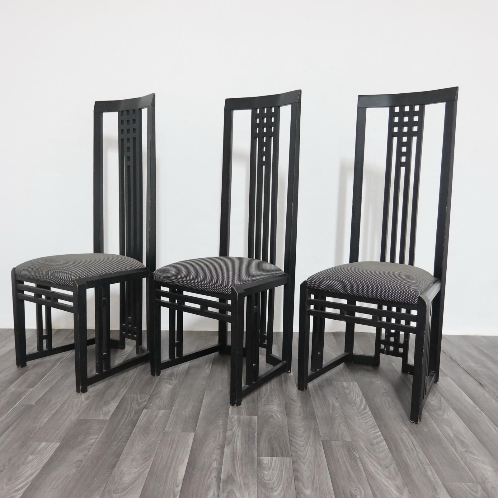 Giorgetti Tris Sedie Tronetto in Legno 1970's Design Modernariato in vendita 11