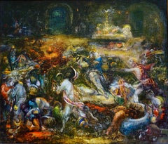 Georgian Contemporary Art by Giorgi Kukhalashvili -  Expulsion of The Merchants 