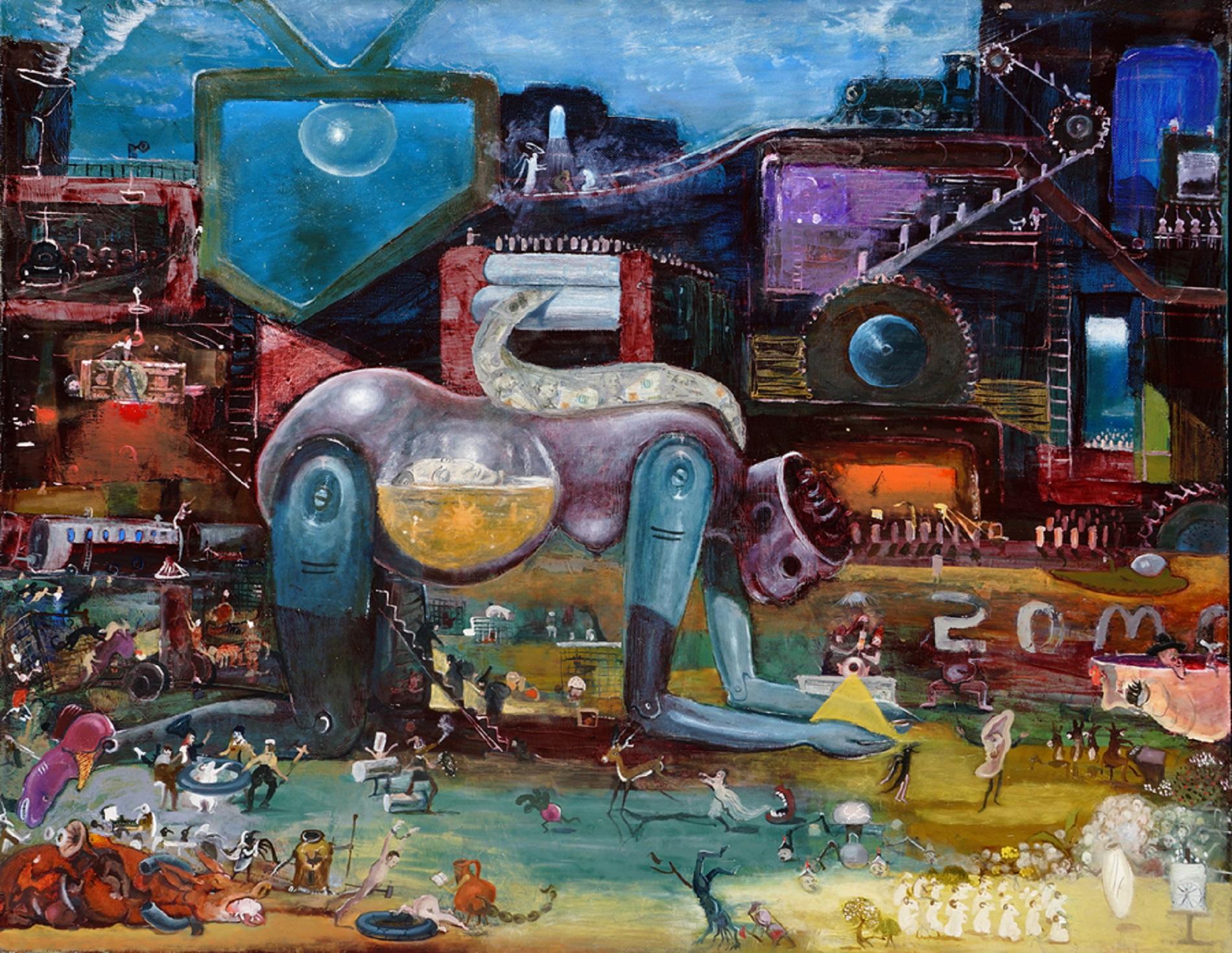 Óleo sobre lienzo

Giorgi Kukhalashvili es un artista georgiano nacido en 1982 que vive y trabaja en Tiflis, Georgia. Es fundador de la organización "Lenguaje del Arte". En 2002, terminó la Escuela de Arte Iakob Nikoladze de Tiflis. En 1998, durante