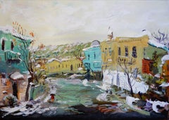 Georgianische zeitgenössische Kunst von Giorgi Kukhalashvili – Schnee