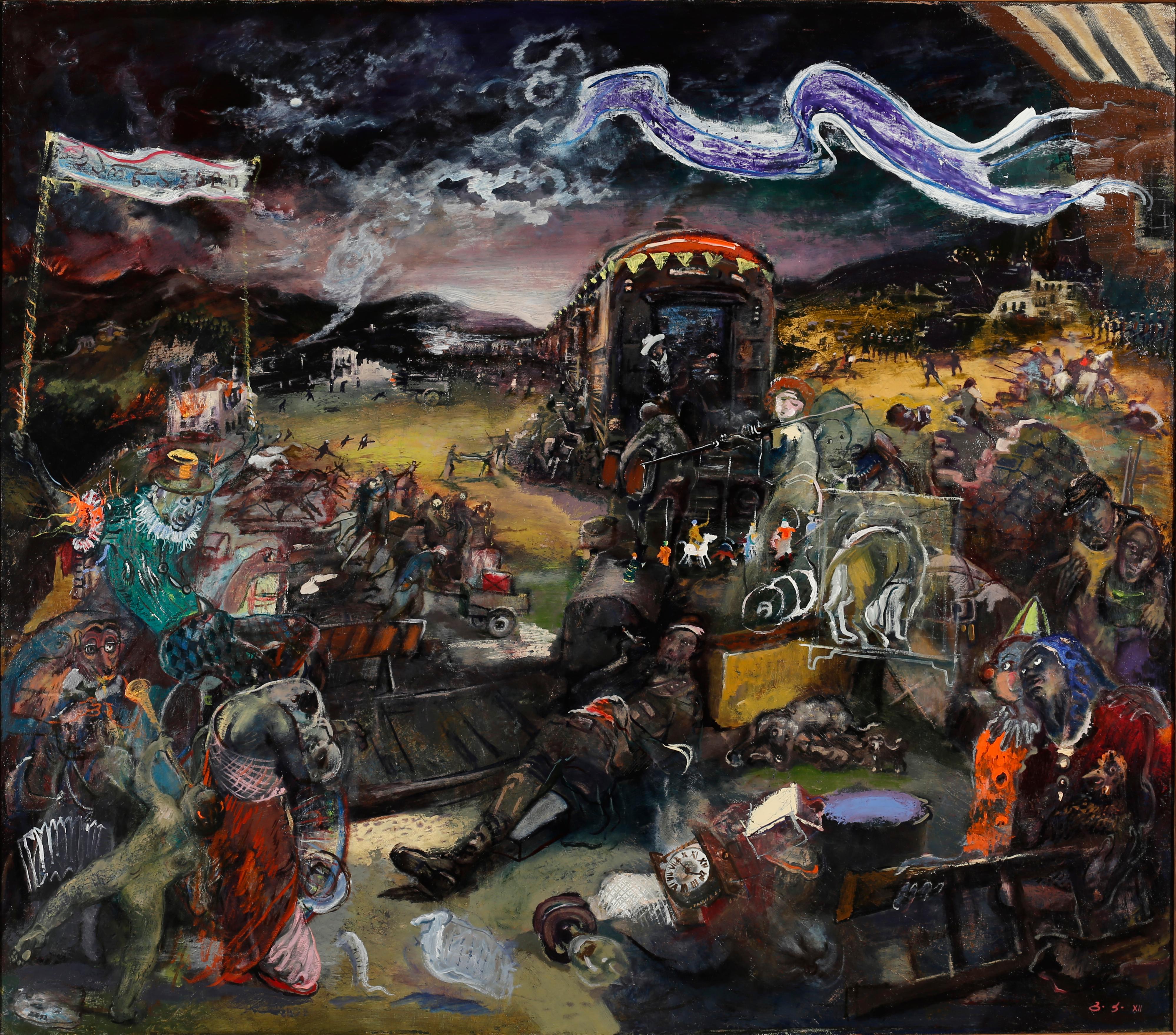Óleo sobre lienzo

Giorgi Kukhalashvili es un artista georgiano nacido en 1982 que vive y trabaja en Tiflis, Georgia. Es fundador de la organización "Lenguaje del Arte". En 2002, terminó la Escuela de Arte Iakob Nikoladze de Tiflis. En 1998, durante