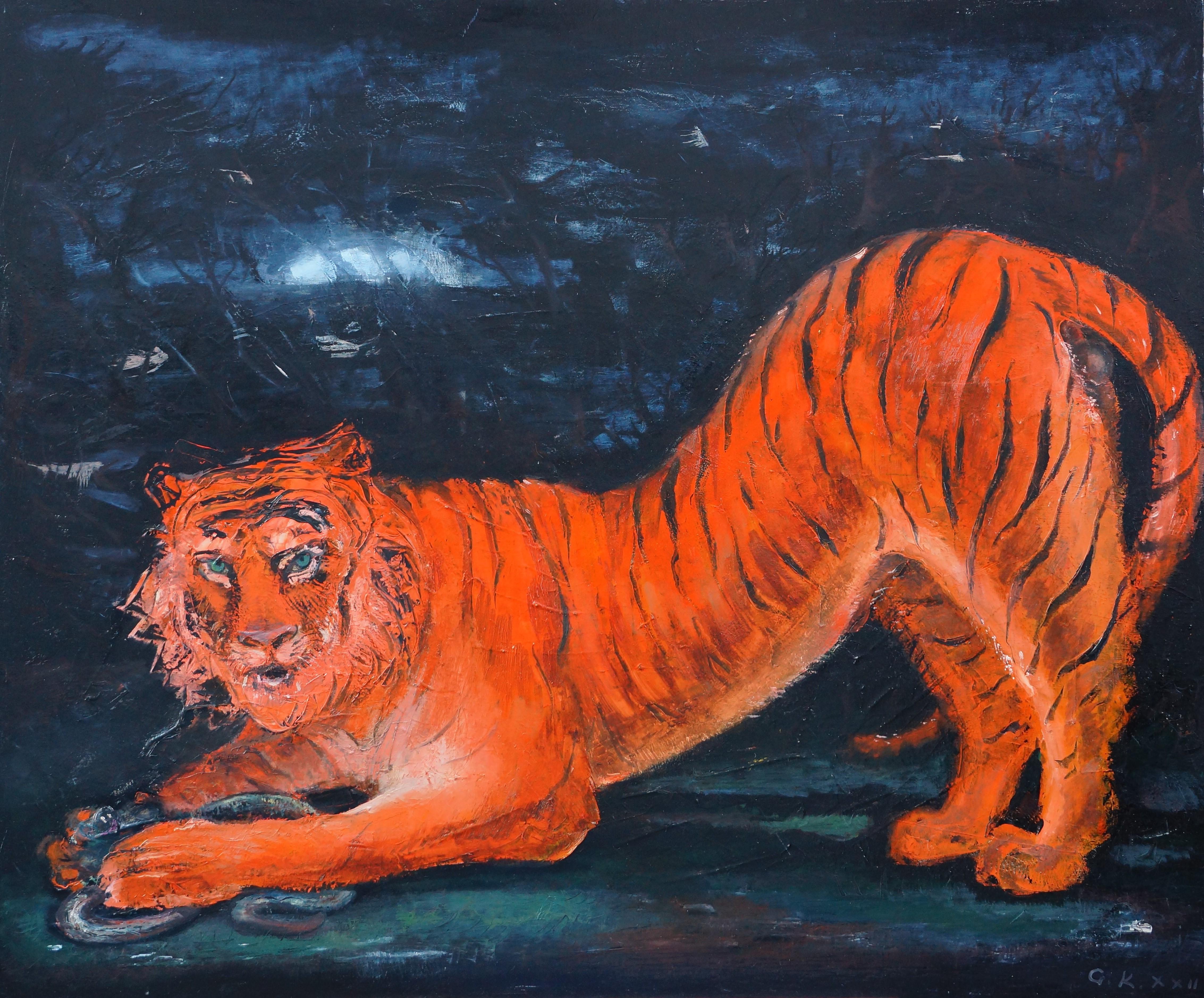 Óleo sobre lienzo

Giorgi Kukhalashvili es un artista georgiano nacido en 1982 que vive y trabaja en Tiflis, Georgia. Es fundador de la organización "Lenguaje del Arte". En 2002, terminó la Escuela de Arte Iakob Nikoladze de Tiflis. En 1998, durante