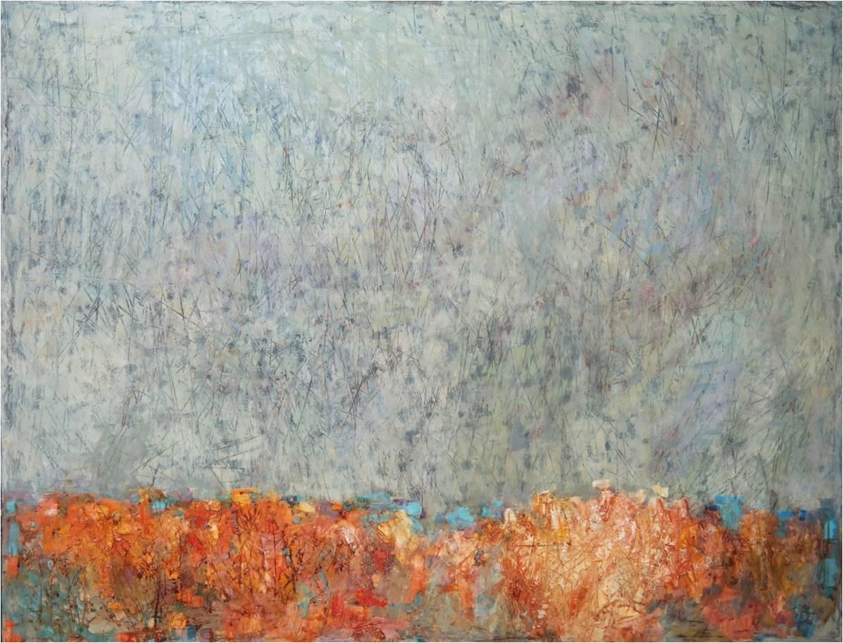 Composition N 32. Oil on Canvas. 59 X 78 Inch. 2021.