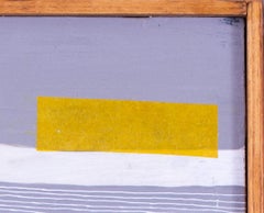 Œuvre abstraite américaine contemporaine carrée de Giorgia Siriaco « lignes carrées »