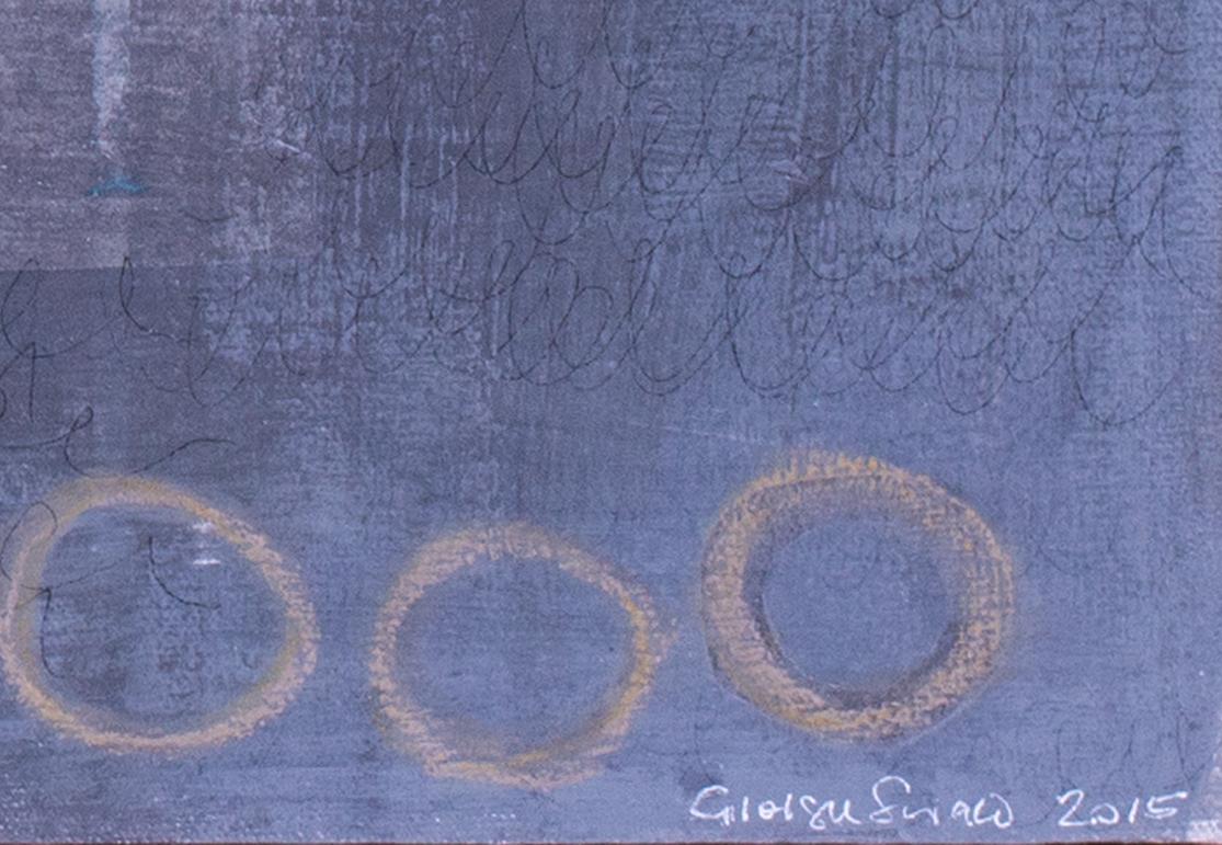 Zeitgenössische amerikanische Künstlerin Giorgia Siriaco „Rote Linien“, Acryl auf Leinwand im Angebot 2