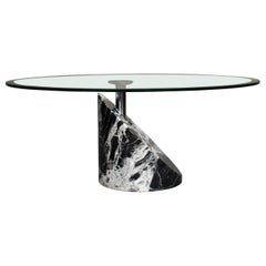 Giorgio and Maurizio Cattelan Coffee Table in Marble and Glass, Italy circa 1980