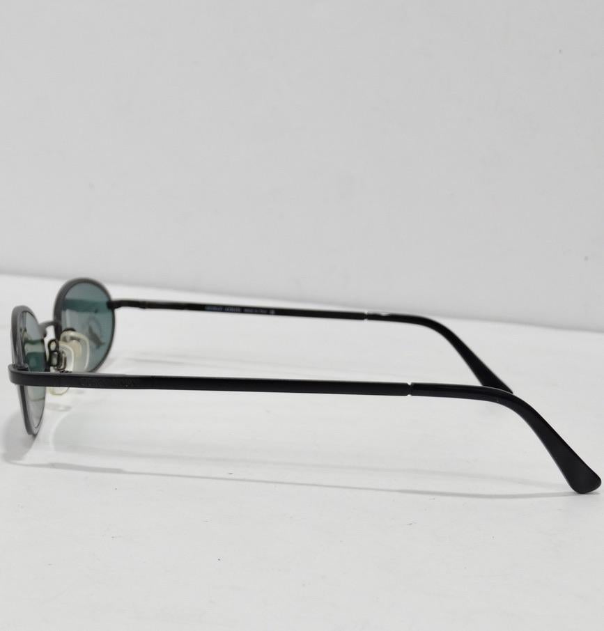 Giorgio Armani 1990er Schwarze Sonnenbrille im Zustand „Neu“ im Angebot in Scottsdale, AZ