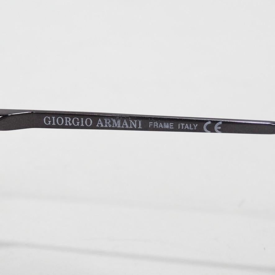 Giorgio Armani - Lunettes de soleil noires en écaille, années 1990 en vente 2