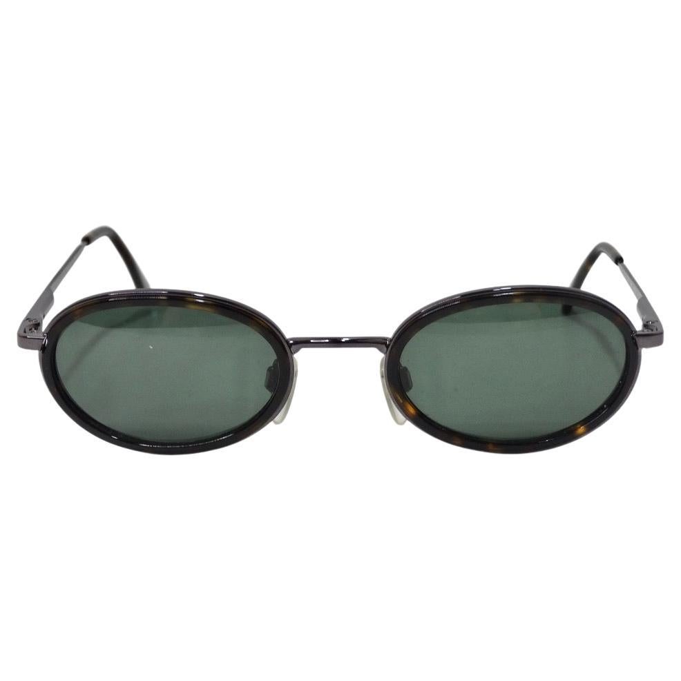 Giorgio Armani Schwarze Schildpatt-Sonnenbrille aus den 1990er Jahren