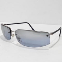 Giorgio Armani 1990s Blue Sunglasses