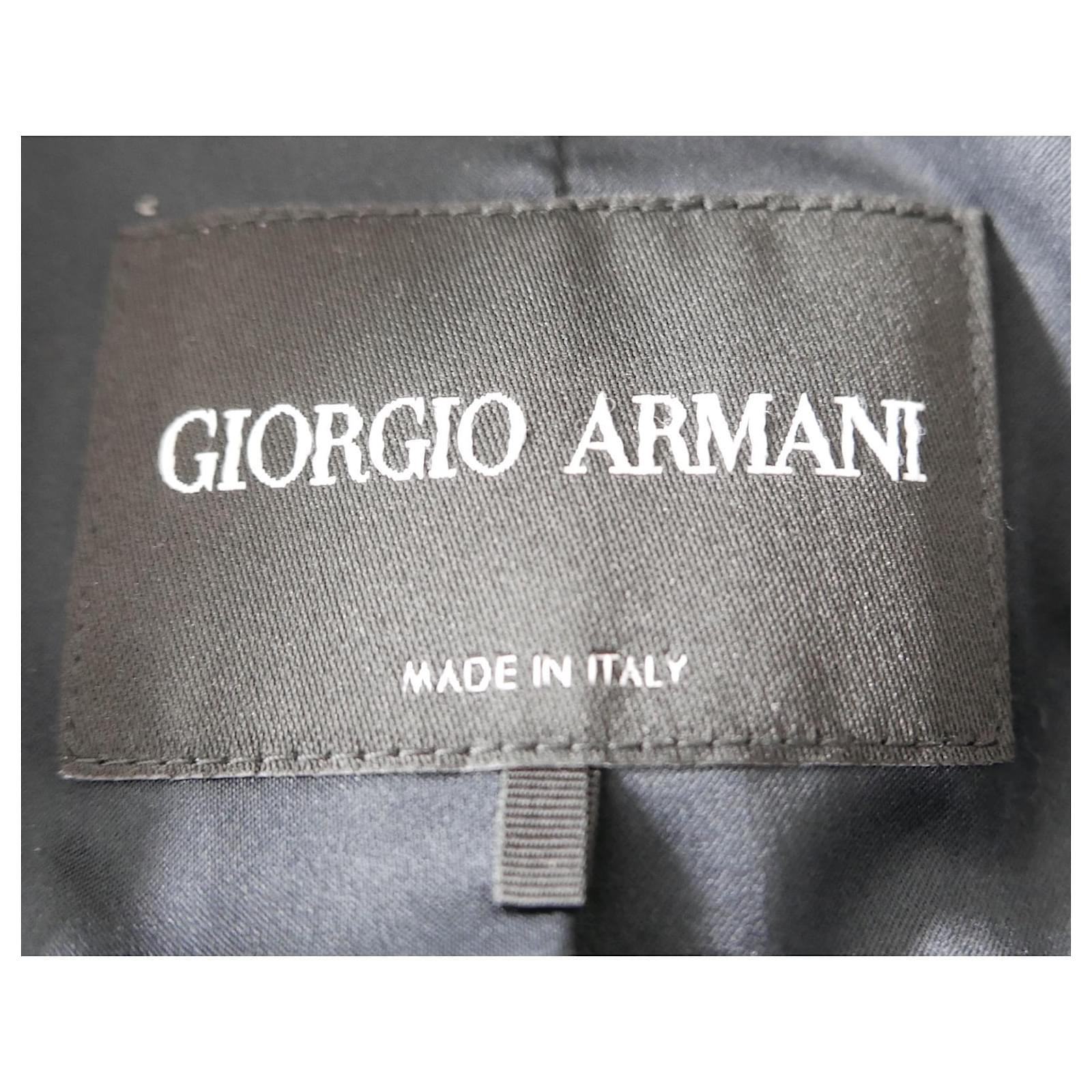 Giorgio Armani 2000s Black Slouchy Asymmetric Button Blazer Jacket 1
