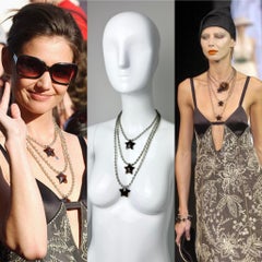 GIORGIO ARMANI 2005 Vintage Runway Star Collier superposé