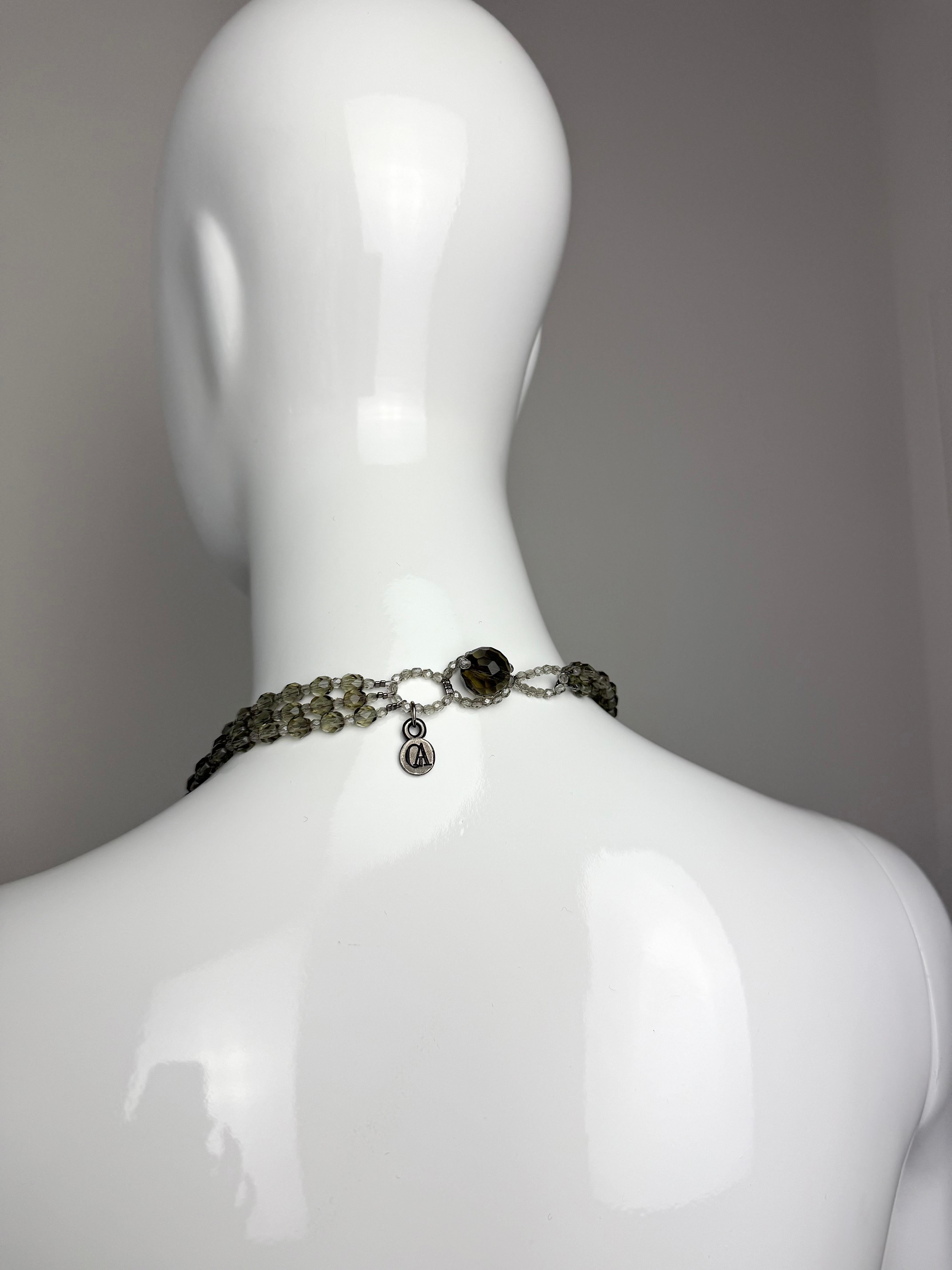 GIORGIO ARMANI 2005 Vintage Runway Star Collana a strati in vendita 1