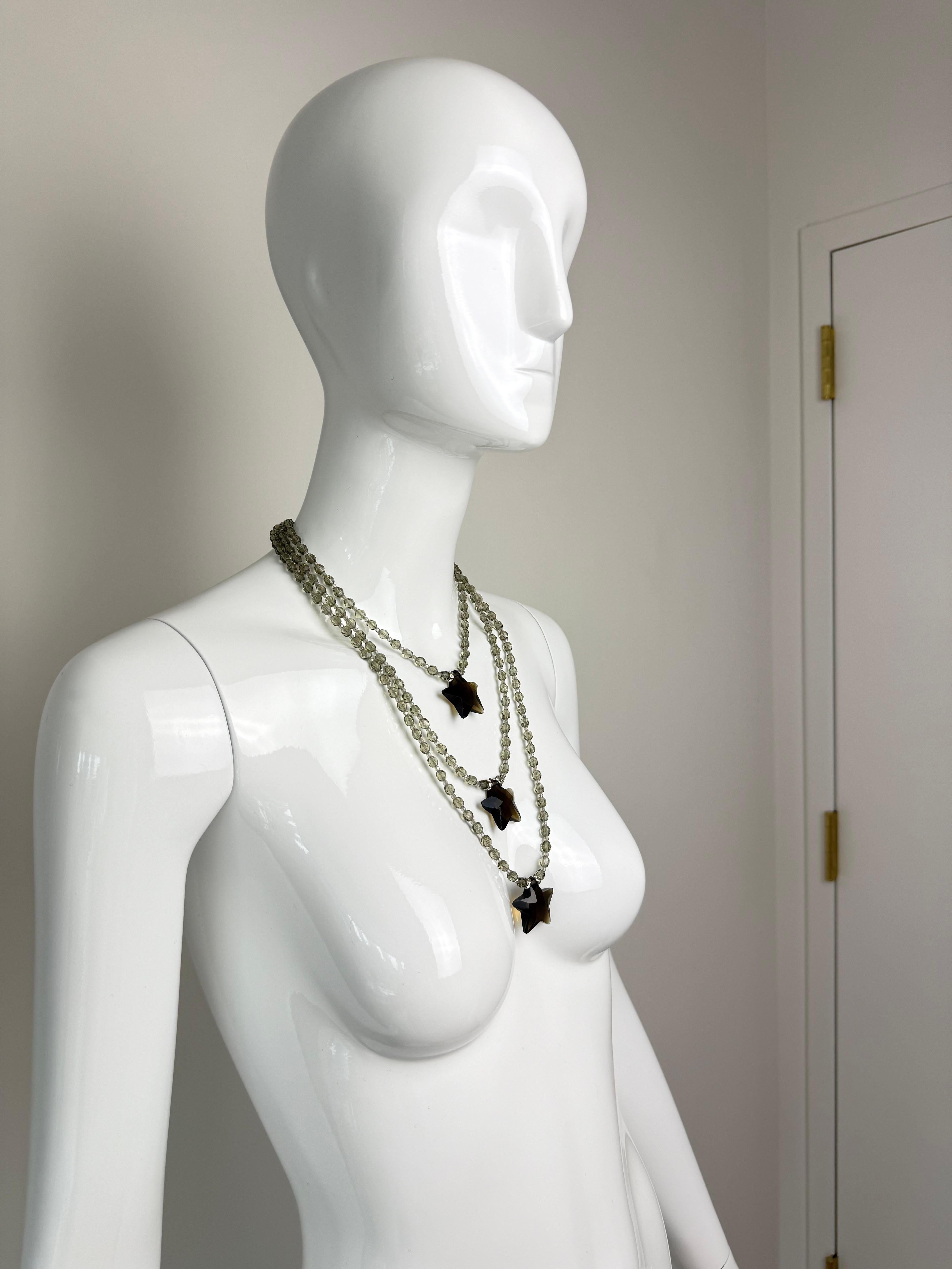 GIORGIO ARMANI 2005 Vintage Runway Star Collana a strati in vendita 2