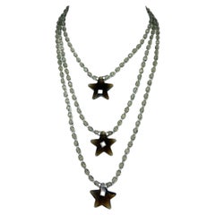 GIORGIO ARMANI 2005 Vintage Runway Star Layered Necklace